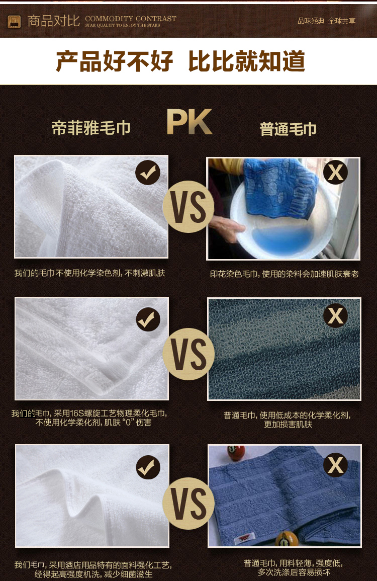 帝菲雅 婴儿小毛巾 纯棉运动方巾 白色缎档