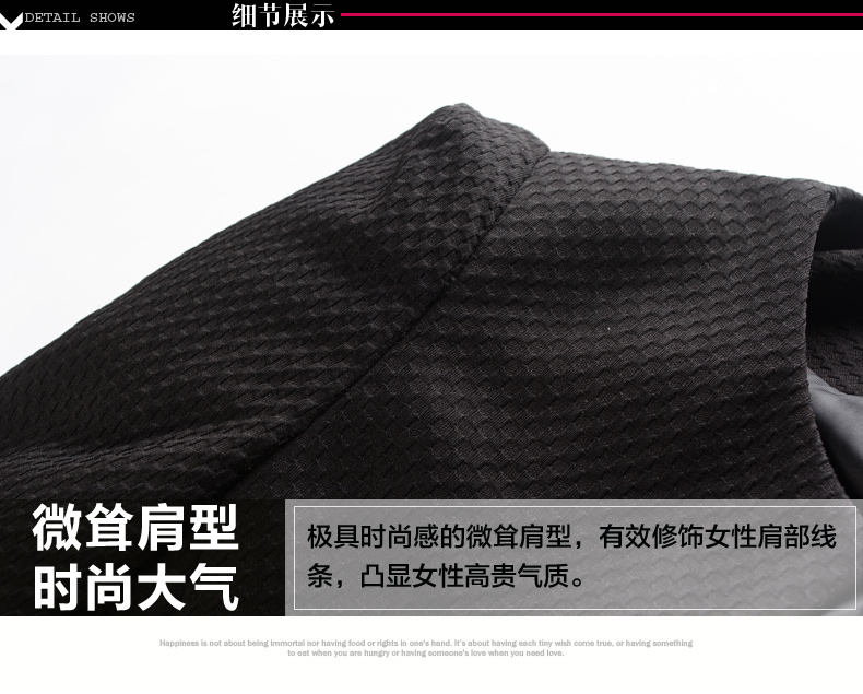 侯纶2015新款小西装女秋装短款外套 韩版修身白色小西装 白色 M