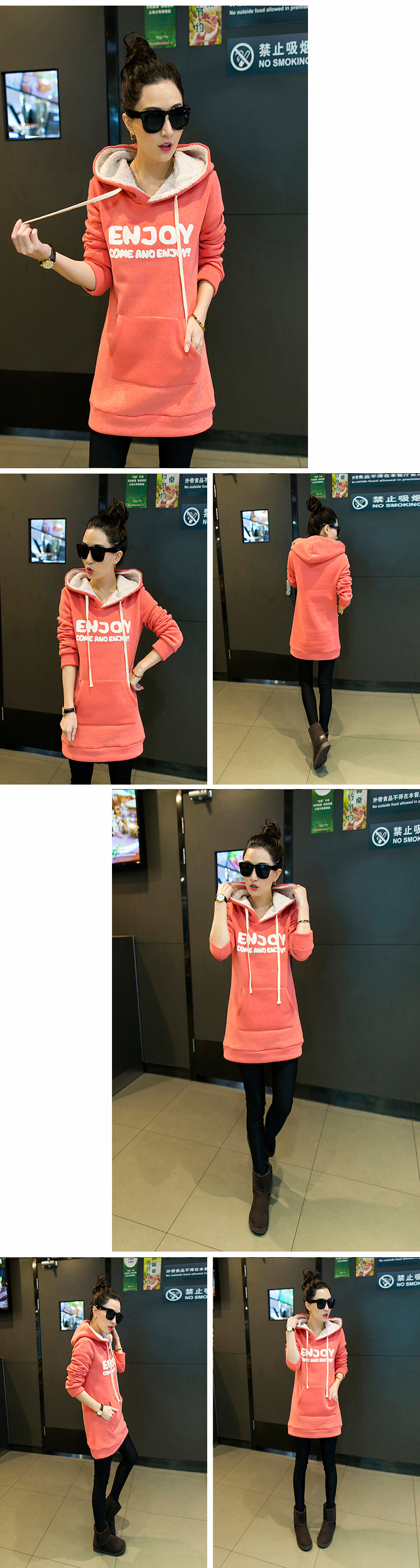 卡熙琳娜 卫衣女2016新款夏季连帽运动服套装短袖T恤休闲七分裤大码跑步两件套 白色两件套 L(建议100-115斤)