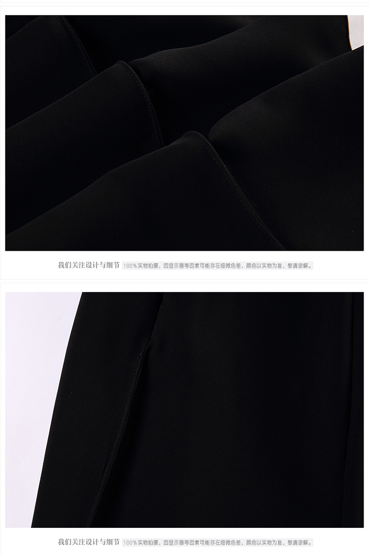 CADIDL卡迪黛尔2015秋装新品百搭休闲女裤简约宽松显瘦阔腿裤长裤 黑色 M