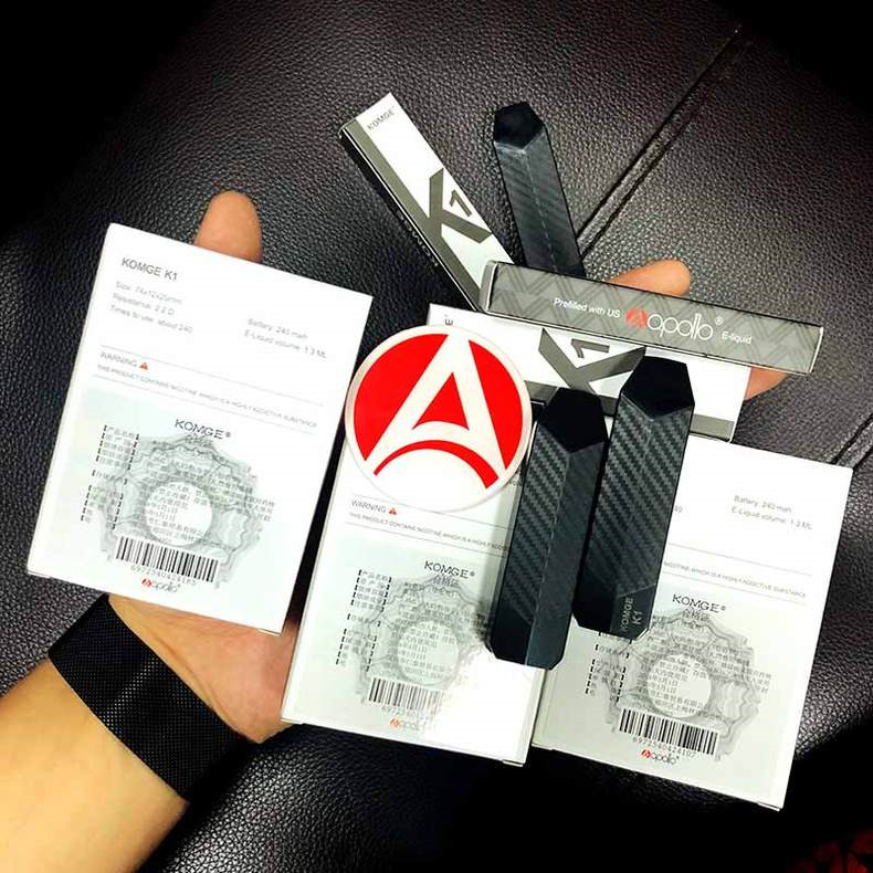 正品阿波罗kmoge k1一次性电子烟小烟新款戒烟产品水果味烟油 三个