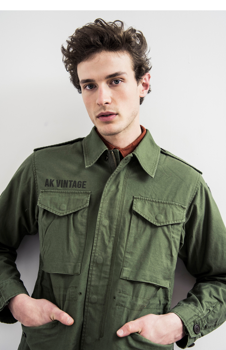 ak男装vintage二战m61战地夹克1704061 军绿 s