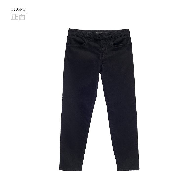 Basic House/百家好流行新款热裤衣纯色韩版牛仔裤HODP721E 黑色/BK 160/64A/M