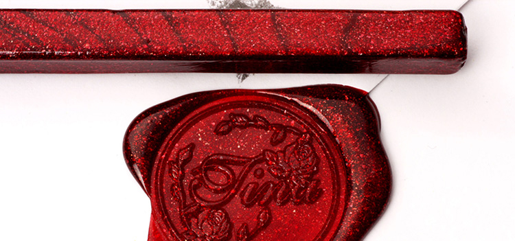 人烽泰 火漆印章封蜡 火漆封蜡蜡条复古火漆印章 (一支价) 黑色_ 6折