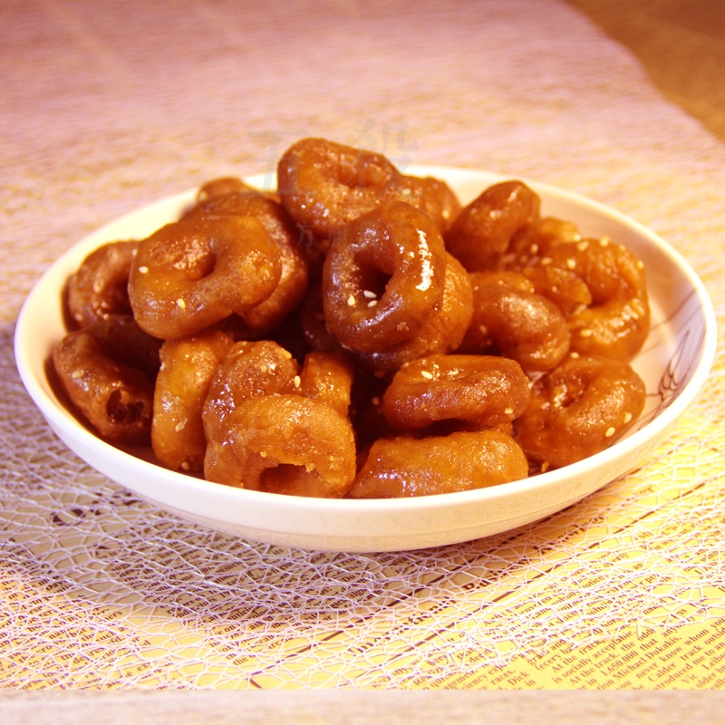 五杀 云南陆良特产小吃油撒子 麻依馓子 糖馓子 麻衣水馓子 500g五袋