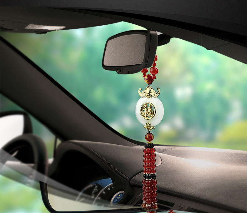 智然界汽车挂件饰品车内高档汽车挂饰车用吊坠车饰福字款本田