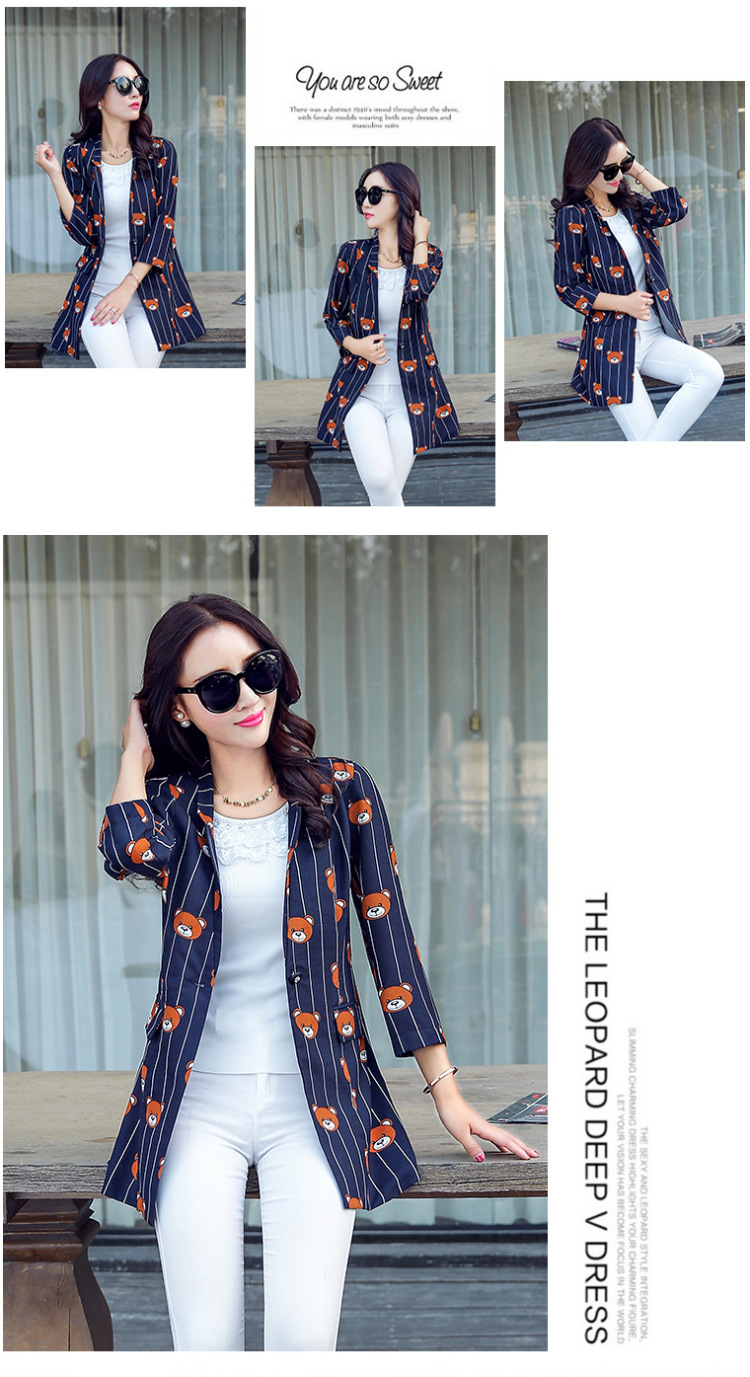皇厚服饰2015秋季小西装女外套春秋装新品通勤韩版修身九分袖纯色小西服 白色 XL