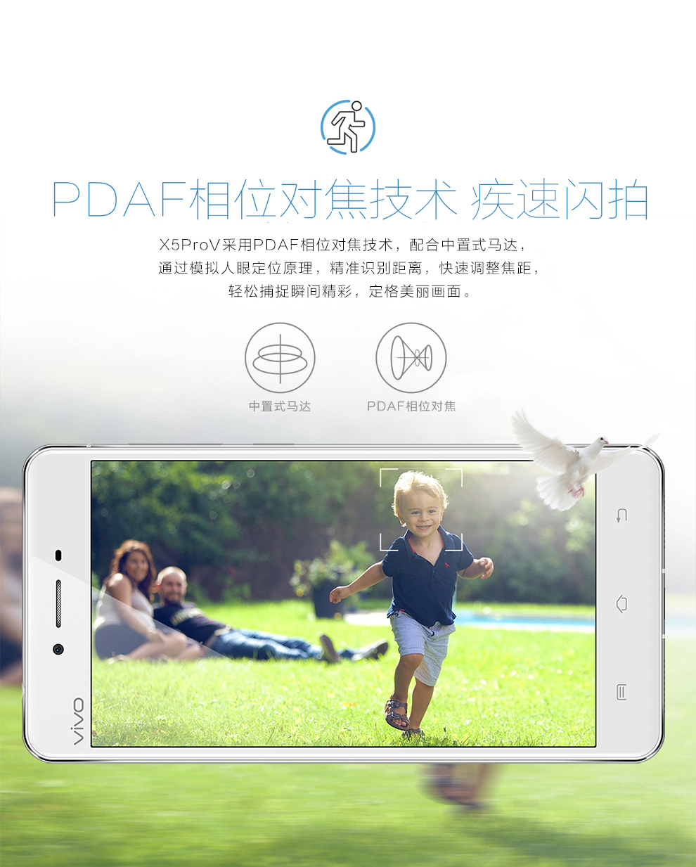 vivo X5ProV 电信4G手机 极光白