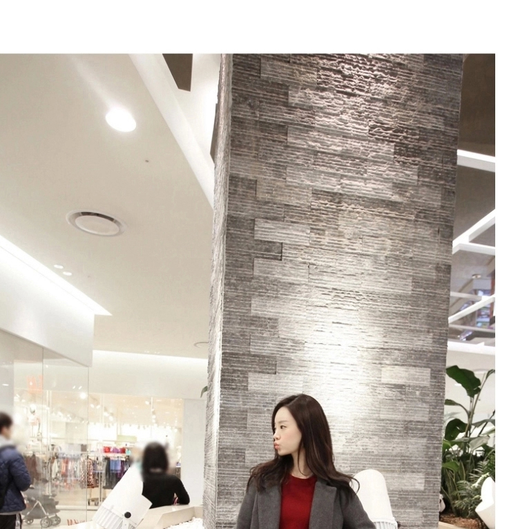 米昕蔚 韩版毛呢外套女中长款新款修身加厚毛呢大衣 黑色 XL