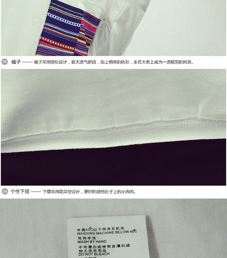 
                                        撒芬  夏季新款条纹V领显瘦百搭短袖t恤女装韩版棉半袖体恤368 白色 M                