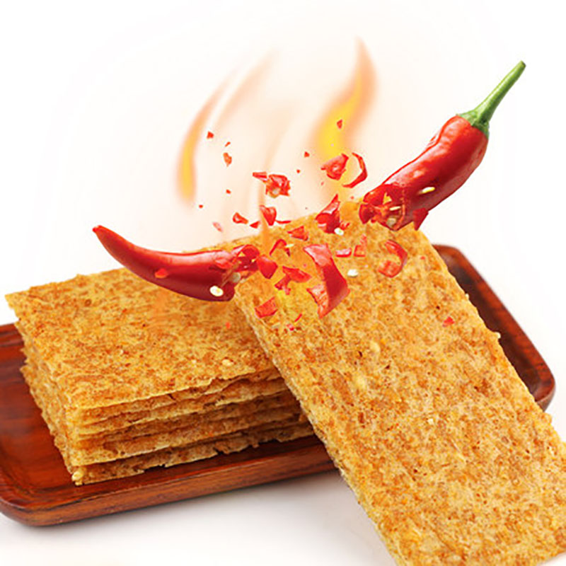 包邮云岭辣子锅巴散装安徽 麻辣味香辣酱味休闲小零食烤锅巴 香辣6袋