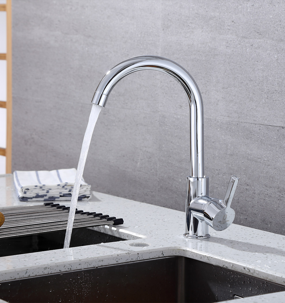 洁捷升厨房水龙头冷热全家用铜芯洗碗池水槽水龙头360可旋转定制60cm