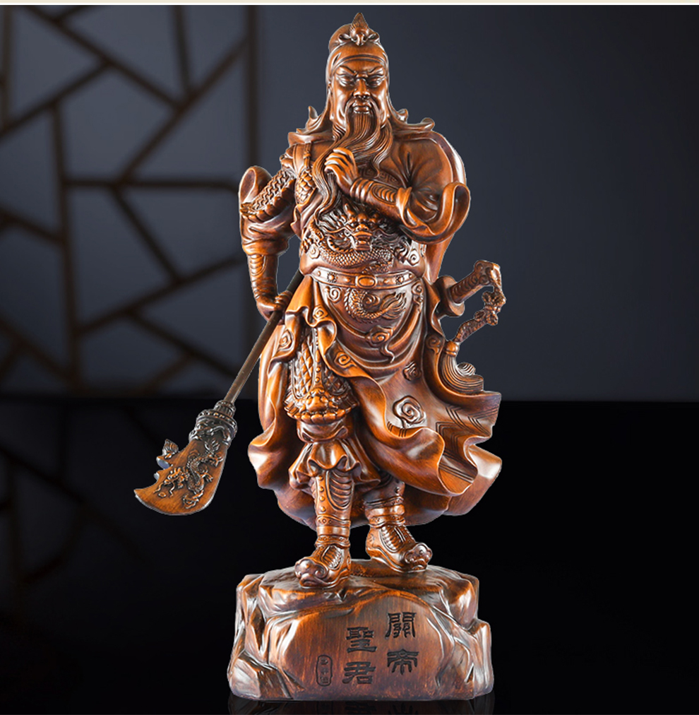 家用供奉客厅大门办公室门店招财礼品 公司桌面装饰品 关公佛像工艺品