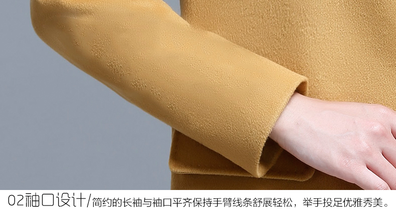 FAVMARTHA/法玛莎中长款羊绒大衣气质优雅女装22 驼色 L