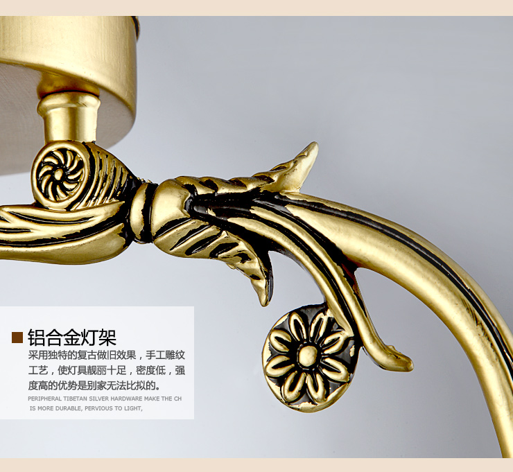蒙特丽 餐厅卧室书房过道吊灯 99075 欧式锌/铝合金青古铜色灯饰 (B) 直径350mm*高660mm 带省电王LED光源