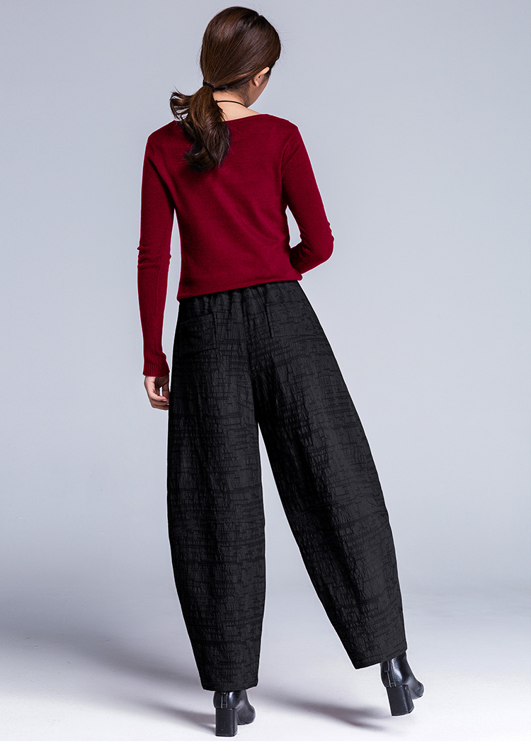 布琳达2019春秋新款原创文艺大灯笼裤女松紧腰休闲裤民族风宽松显瘦