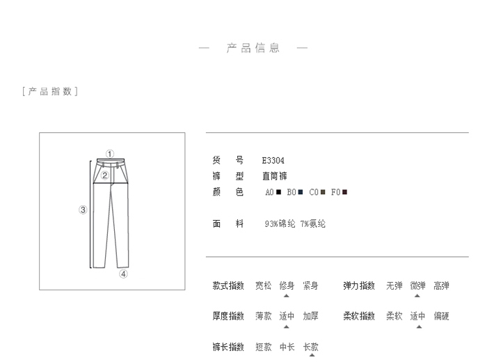 
                                        娅丽达女裤2016秋季新款直筒裤女春显瘦休闲裤女大码宽松西裤长裤Q1423 黑色(A0) 28码                