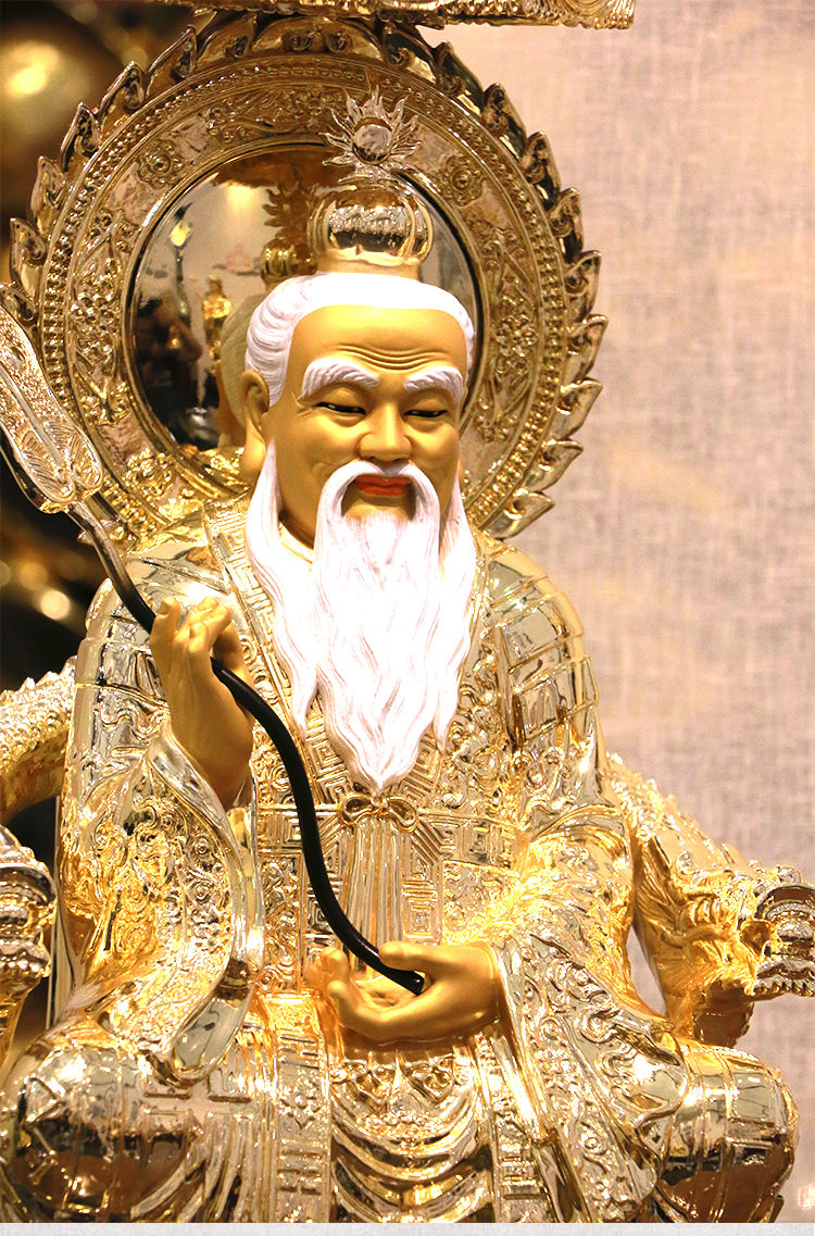 神像摆件道教三清三清尊神道德灵宝天尊佛像佛教供像摆件 元始天尊