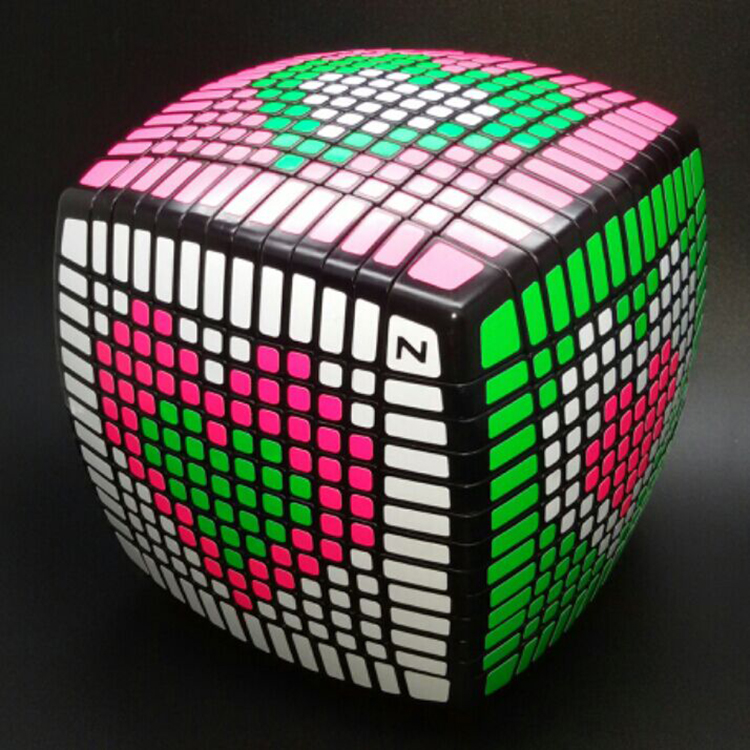 永骏13阶魔方魔域十三阶魔方比赛顺滑z版高阶数魔方玩具 【绿色底限量