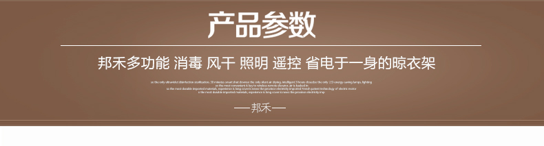 【包安装】邦禾 电动晾衣架 自动智能遥控晒衣架 升降阳台晾衣机 折叠挂衣架 照明 风干消毒 香槟金(1.2米主机) 四杆伸缩+LED照明