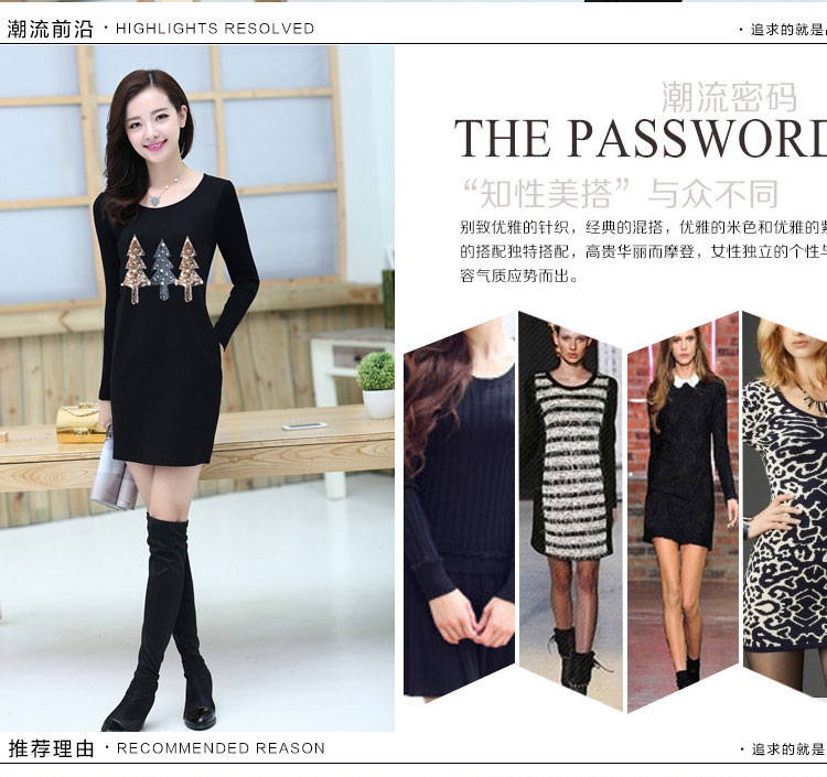 阿奴诗图(EANUSTUI)2015秋冬装新款女休闲 棉上衣韩版时尚百搭修身中长款长袖T恤 8805酒红色 M码 加绒