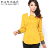 职业阿玛施特卖场品牌女装专柜正品2015春秋新款修身ol长袖衬衣领打底衫T恤女士体恤韩版潮 黑色 2码/S重90-100