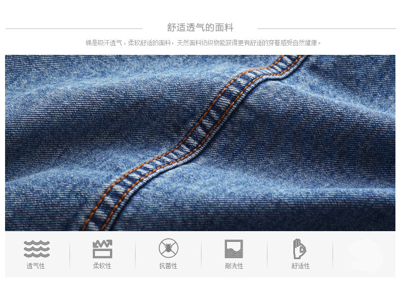 铱卡渥 2015秋冬装牛仔短款外套女宽松大码圆领长袖外衣MX666 蓝色 L