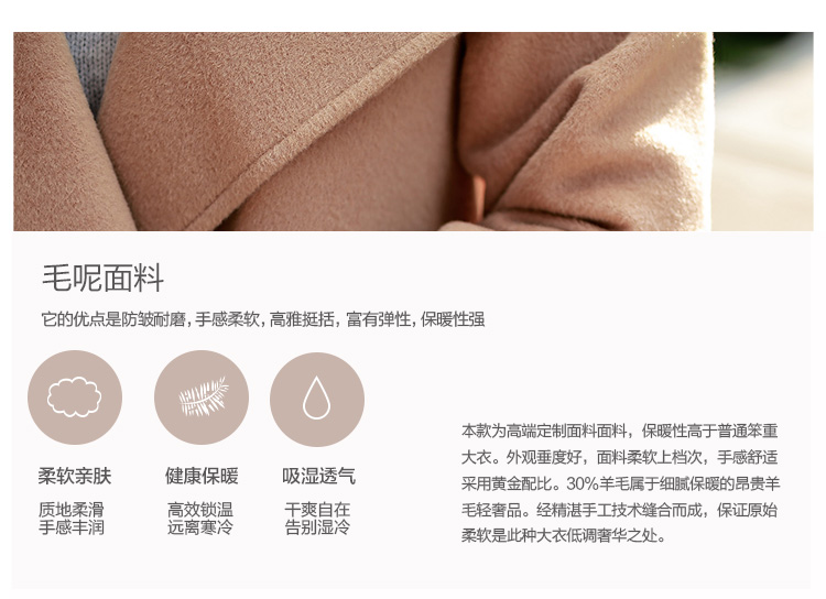 莎木之城 2015秋冬新款韩版宽松显瘦A版斗篷毛呢外套女中长款毛呢大衣大码女装 S8188 驼色 M