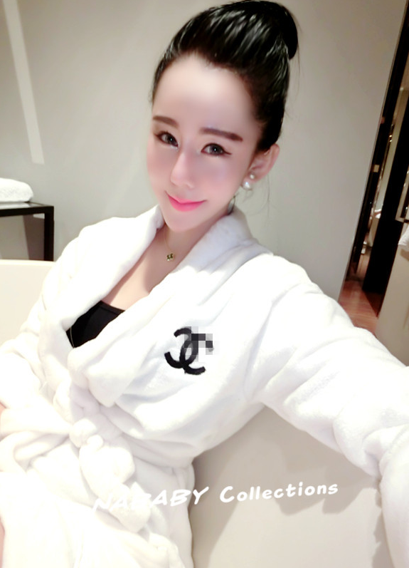 约诺帝 毛绒绒公主睡袍睡衣 睡衣睡袍 白色 均码