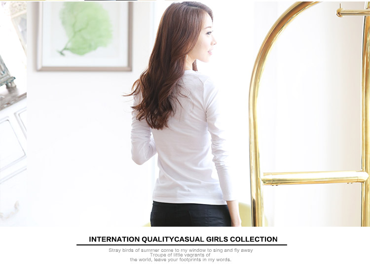 幸丰2016新款女装修身T恤 8146 白色   M