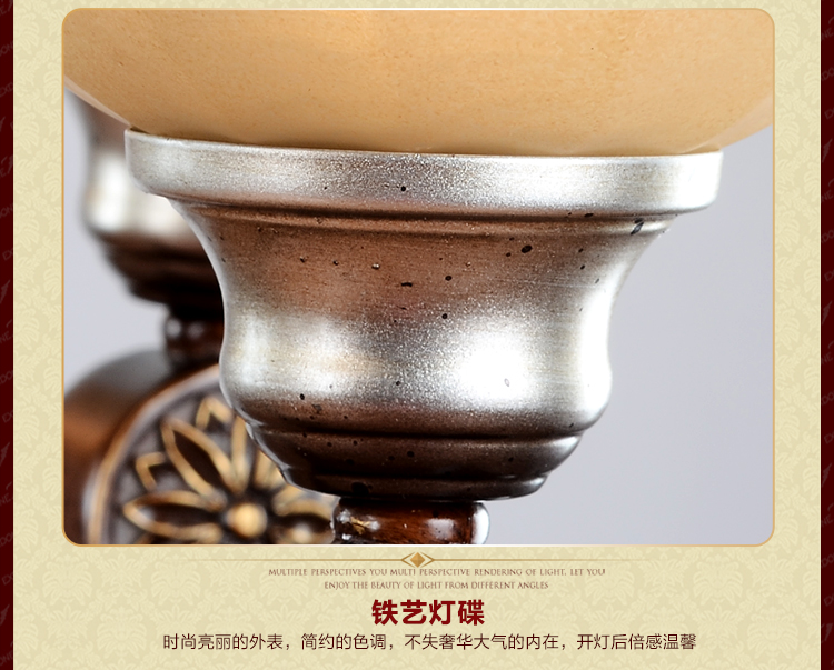 
                                        华艺灯饰 欧式吊灯 客厅餐厅卧室书房简约灯具 艾克诗顿 CH0131                