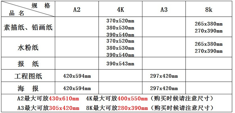 4K8K素描画纸收纳册海报收藏夹4K-20页 .