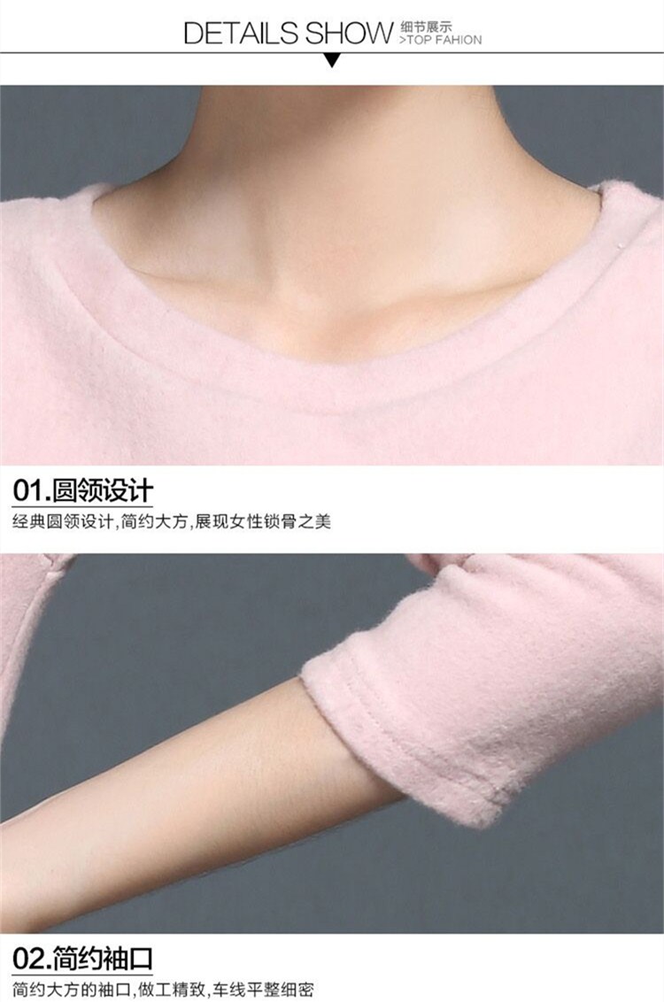 婕芙兰 2016春秋新款女装韩版长袖打底大码连衣裙 5376 浅灰双分叉 M