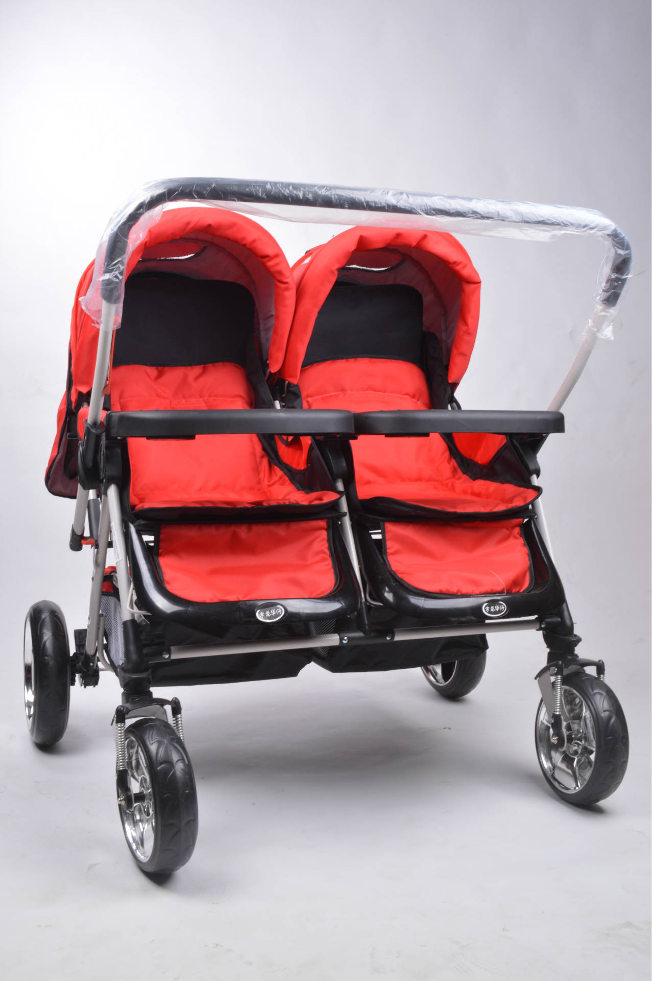宇龙华仔双胞胎婴儿推车双向可坐可躺折叠轻便儿童手推车 龙凤胎推车f