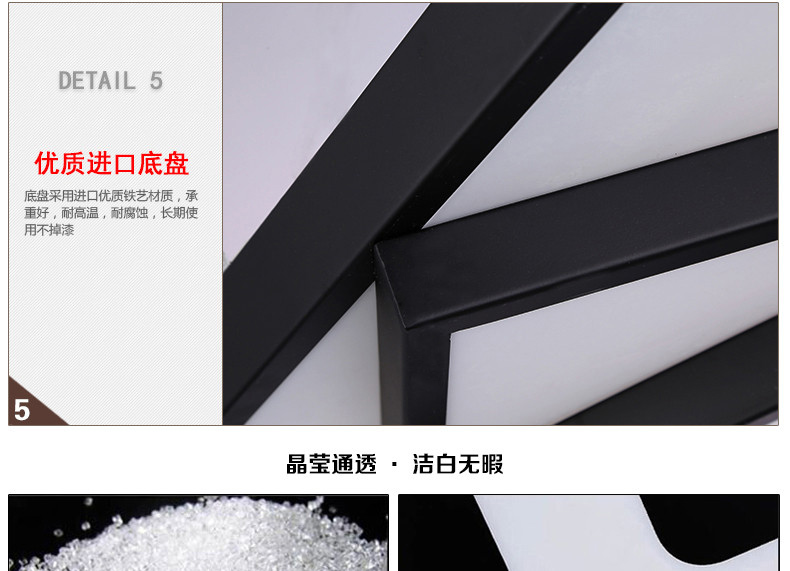 【仕邦】现代简约LED长正方形吸顶灯客厅卧室餐厅书房灯具大气创意个性温馨无极调光办公灯饰 40*40CM 白光LED20W