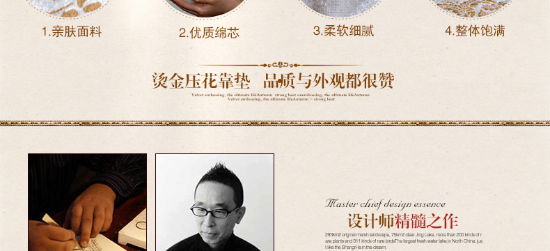 真琴 欧式沙发抱枕办公室午睡靠垫套车用靠背 丝绒压花 须须款 60*60cm靠垫含芯