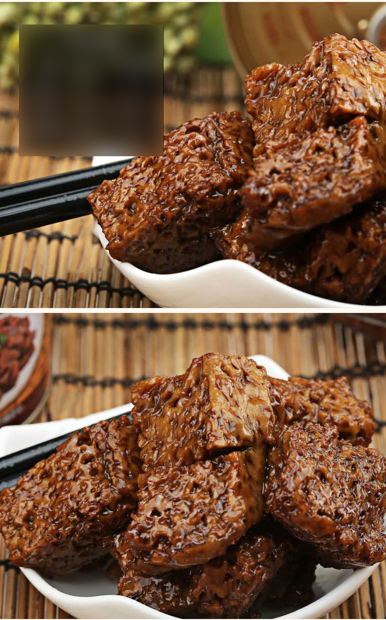 上海特产 梅林蜜汁烤麸罐头 红烧烤麸干面筋精 素食午餐罐头198g*3罐