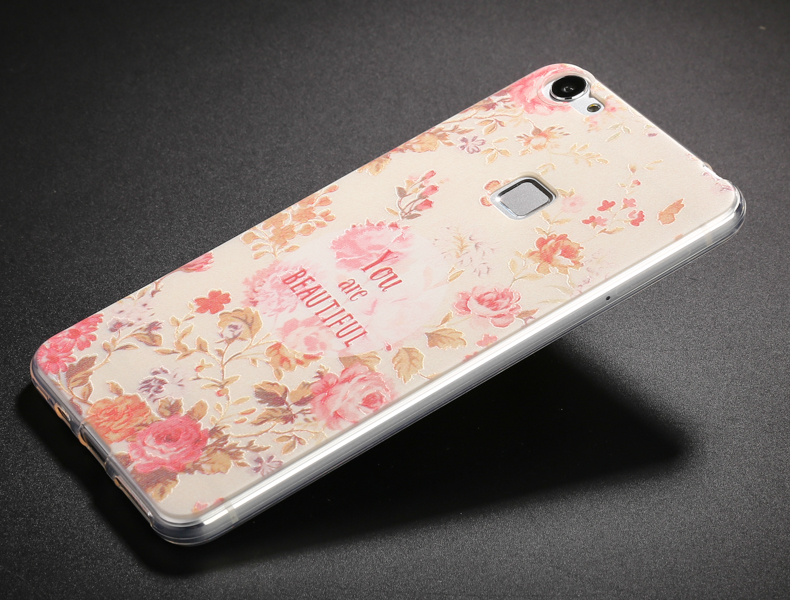 爱他爱她 vivox6手机壳硅胶步步高vivo x6d手机套x6保护套软卡通 水墨