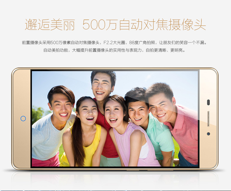 中兴威武3尊享版 全网通 4G 智能 手机 (16G ROM)* (香槟金) 标配版