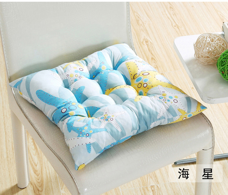 
                                        爱畅享家纺 办公电脑椅垫 印花磨毛坐垫 花粉世家 40*40CM                