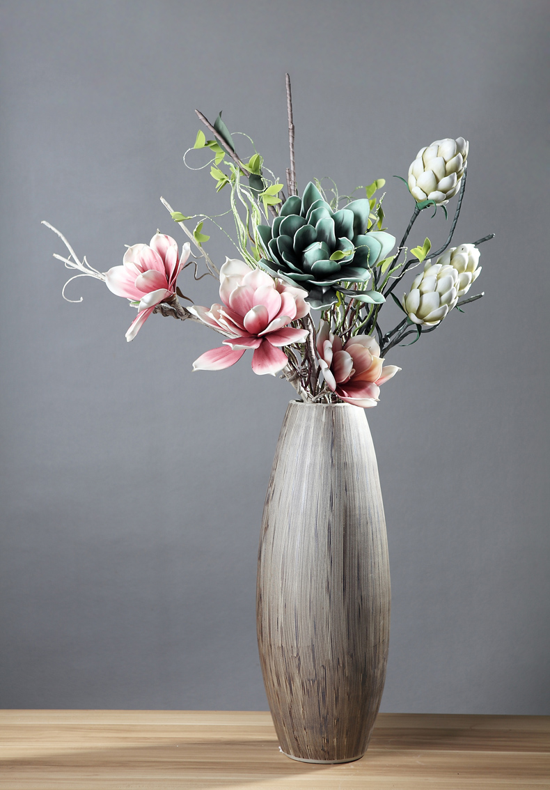 仿真花卉假花 现代简约卧室客厅落地台面装饰花艺餐厅会所摆设插花