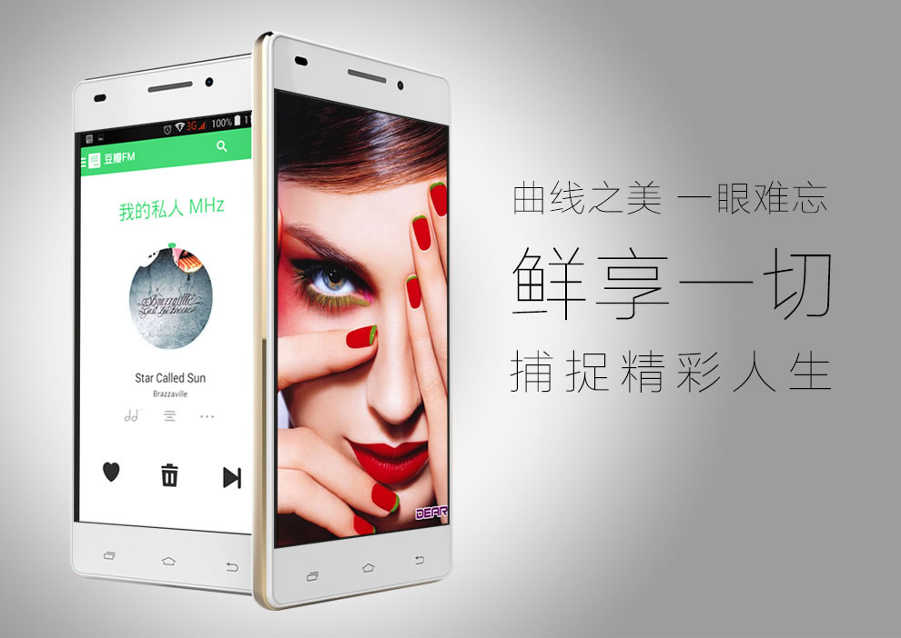 爱我（LOVME）魅影T4 移动4G智能手机  双卡双待 铂光金