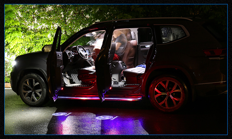 嘉佰纳适用于大众途昂车门投影灯镭射灯 高清投影迎宾灯 开门照地车灯