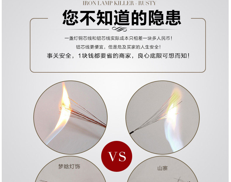 梦晗吊灯欧美式乡村现代简约铁艺客厅卧室灯餐厅灯具灯饰2026 3头米黄色灯罩