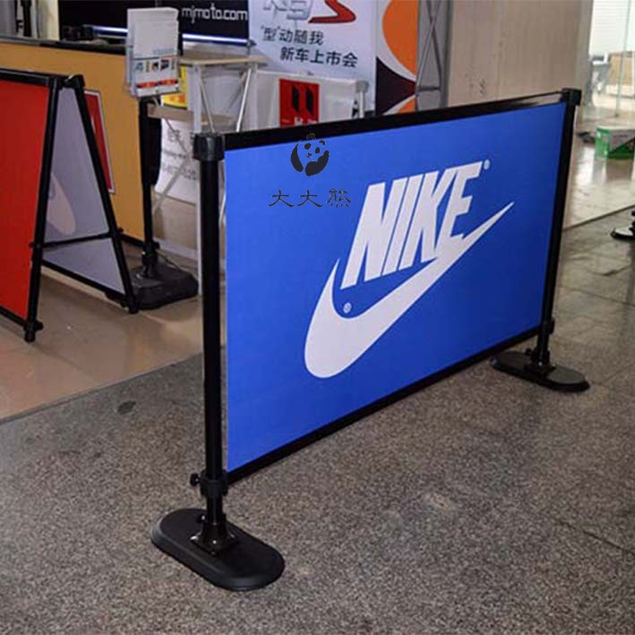 商场特卖围挡隔断围栏 落地广告牌快展展架隔离栏 订制作规格(画面