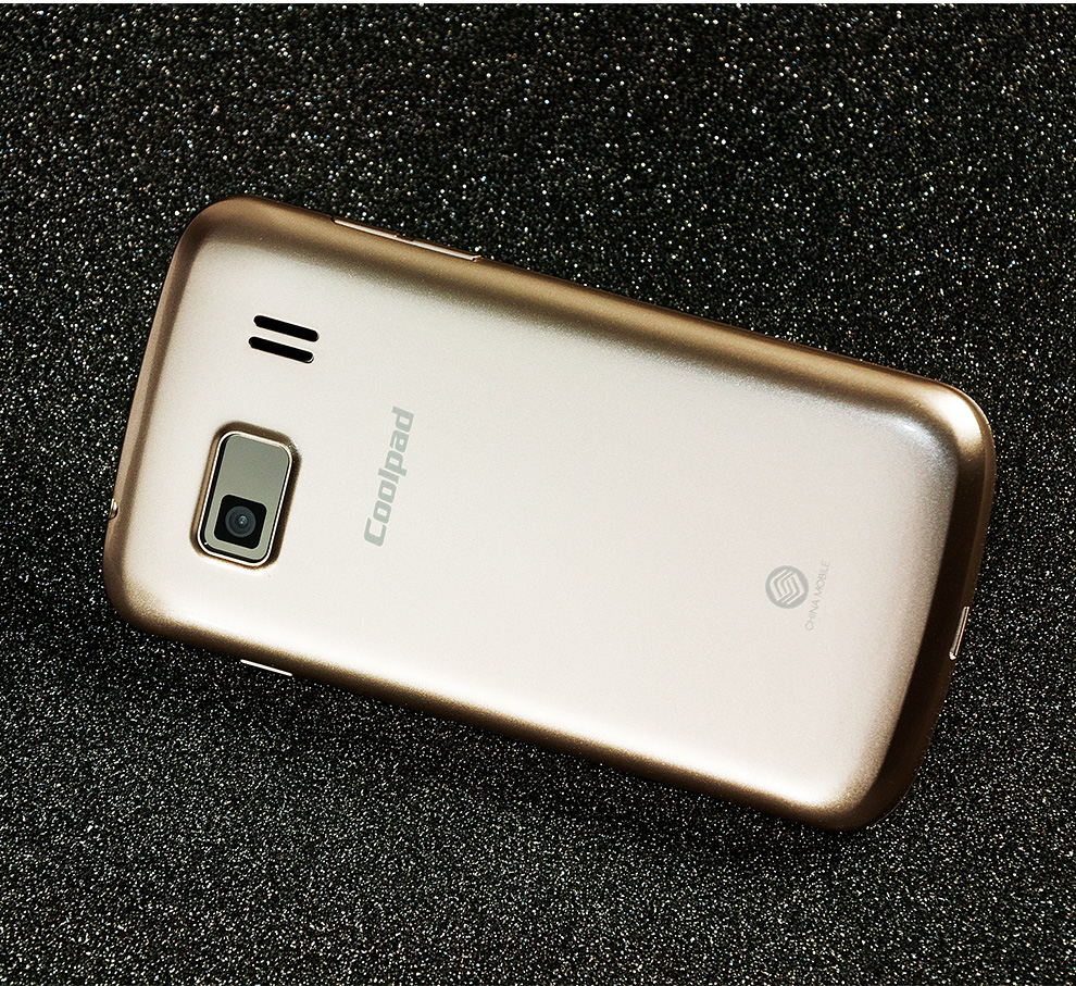 酷派 8076D 移动3G 智能 手机 （512M ROM） 淡雅金
