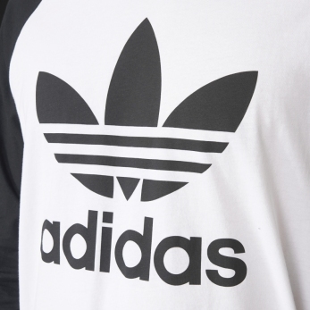 adidas 阿迪达斯 三叶草 男子 长袖t恤 白 ap8982 如图 l