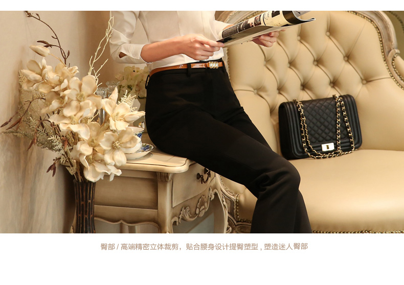 歌斯美2015秋职业装女装套装修身女士正装OL工作服长袖西装套裤工装 红色西装 M