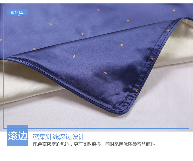 
                                        华氏蚕人100%桑蚕丝枕巾双面真丝活性印花枕套加厚丝绸家居高端枕头套 白底金花 单只                