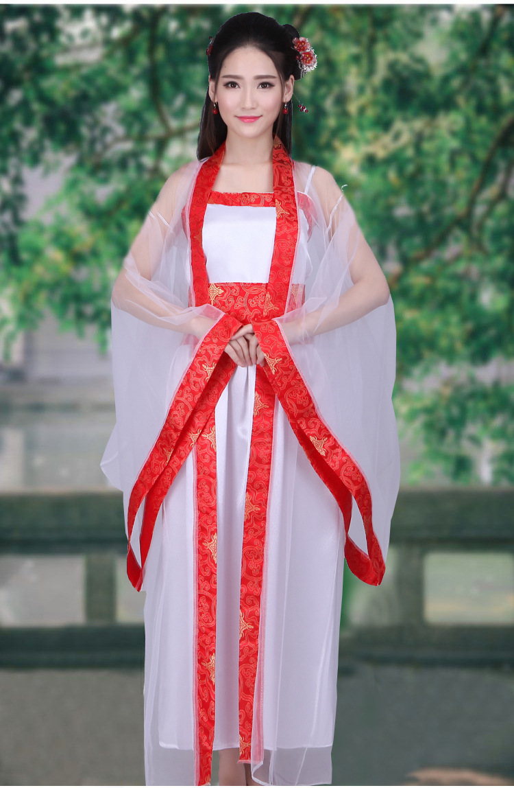 自由搭档 唐装汉服古装仙女服装古典舞蹈服装古代贵妃影楼摄影写真服